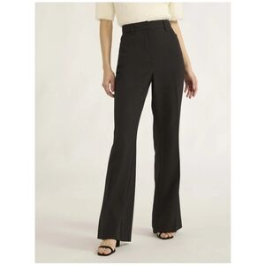 Scoop Women's Size 8 Ultimate Crepe High Rise Bootcut Suit Pants Black Soot